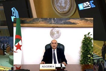 عبد المجيد تبون، رئيس الجمهورية الجزائرية الديمقراطية الشعبية، في المناقشة العامة للدورة الخامسة والسبعين للجمعية العامة