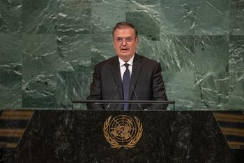 Foreign Minister Marcelo Ebrard Casaubón of Mexico addresses the general debate of the General Assembly’s seventy-seventh session.