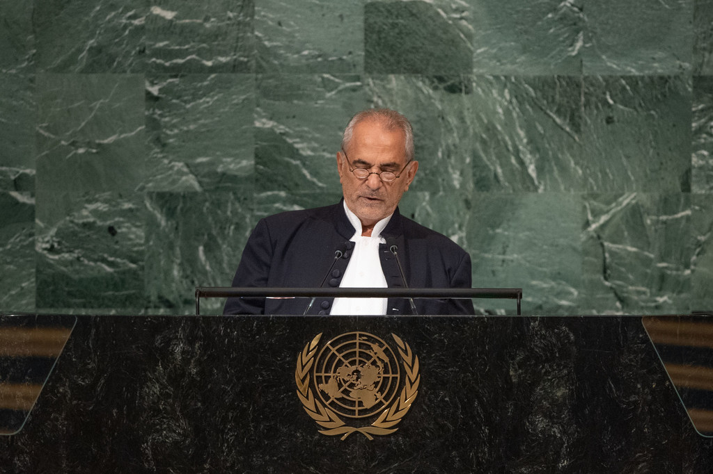 O Presidente José Ramos-Horta de Timor-Leste discursa no debate geral da  Assembleia Geral