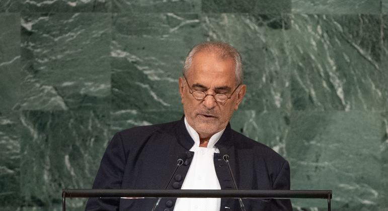 O Presidente José Ramos-Horta de Timor-Leste discursa no debate geral da  Assembleia Geral