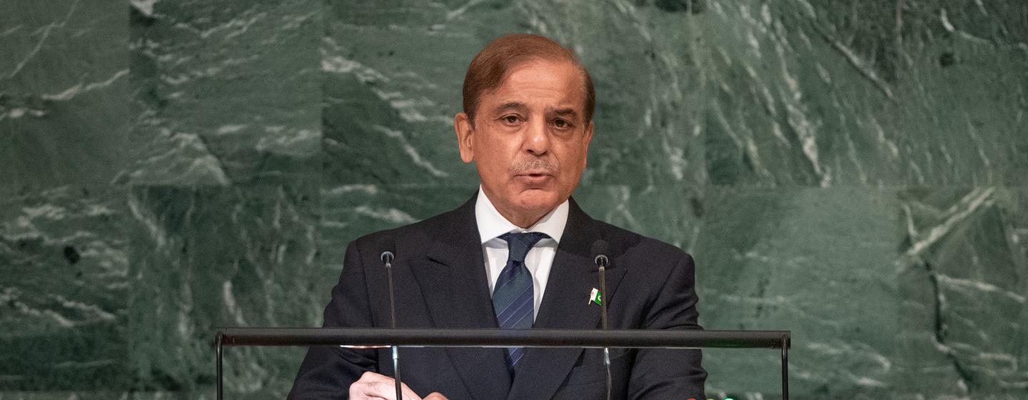 Prime Minister Muhammad Shehbaz Sharif of Pakistan addresses the general debate of the General Assembly’s seventy-seventh session.