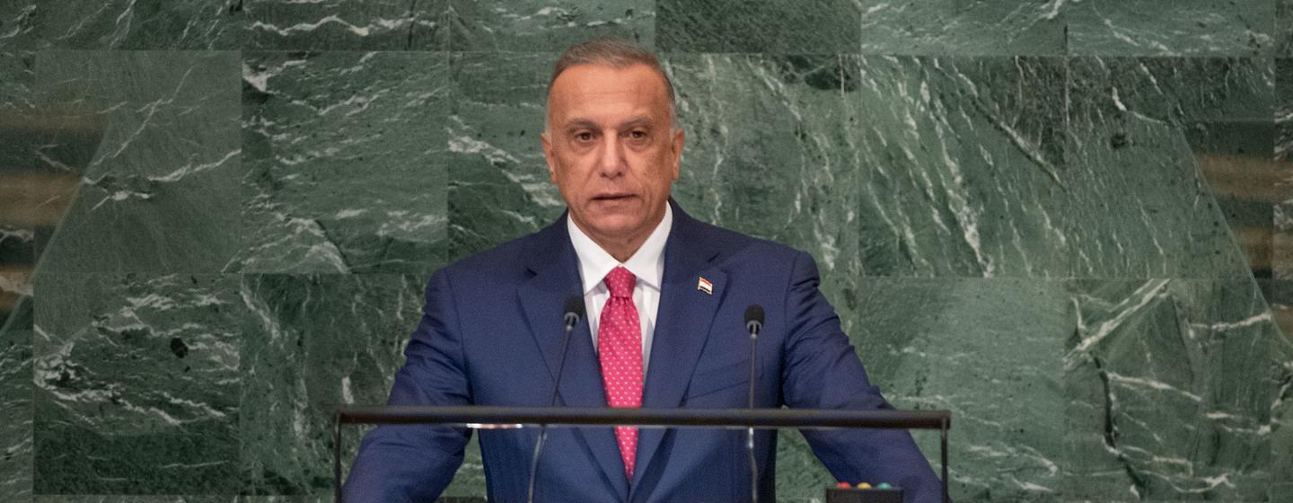 Prime Minister Mustafa Al-Kadhimi of Iraq addresses the general debate of the General Assembly’s seventy-seventh session.