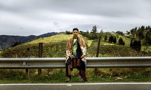 Steven of Venezuela and three friends attempt to hitchhike to the Paramo de Berlin (3,000m), the highest peak on their journey from Cucuta, Venezuela, to Bogota, Colombia.