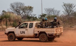 UN peacekeepers patrol the town of Bambari in the Central African Republic. (file)