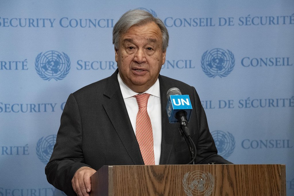 الأمين العام للأمم المتحدة، أنطونيو غوتيريش.