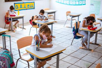 Las escuelas reabrieron en el estado de Rio Grande do Norte, en Brasil.