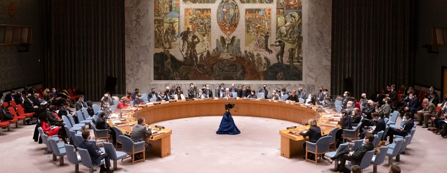 Security Council holds late night Emergency Meeting on Ukraine.