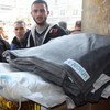 UNICEF blankets and food supplies are about to be distributed in Lattakia, Syria, as the UN calls for a country-wide truce.
