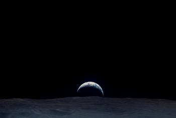 Esta imagen del "amanecer de la Tierra" fue capturada por un astronauta estadounidense en 1969.