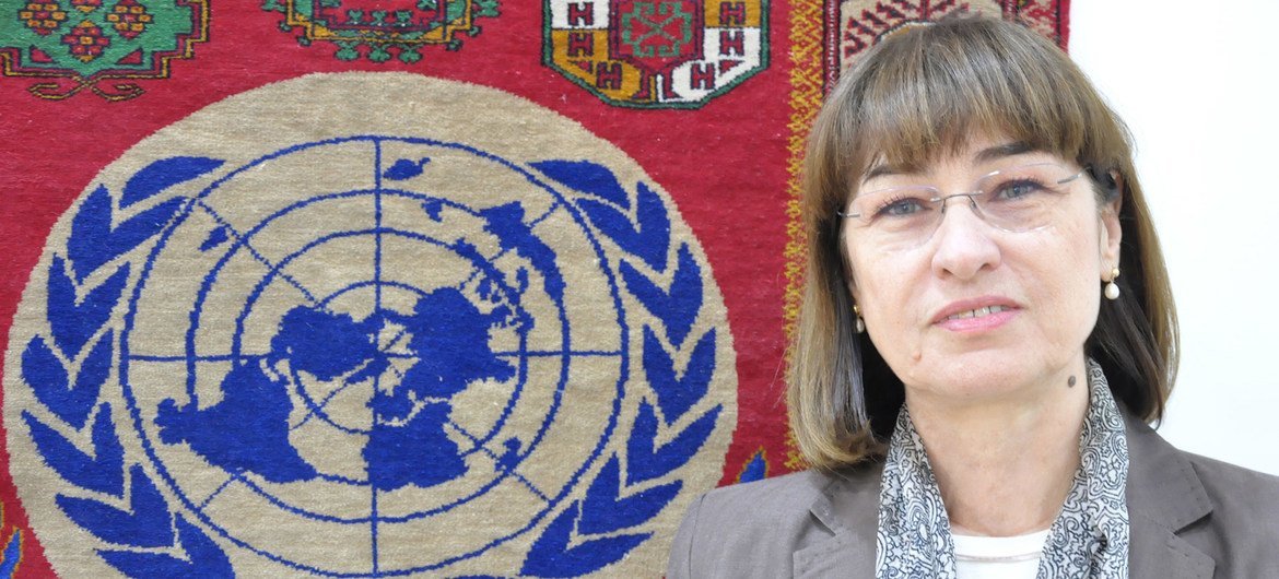 Глава Представительства ООН в Туркмекнистане Елена Панова