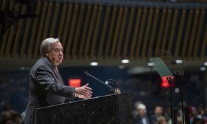 El Secretario General António Guterres presenta su informe anual sobre la labor de la Organización antes de la apertura del 74º Debate General de la Asamblea General.