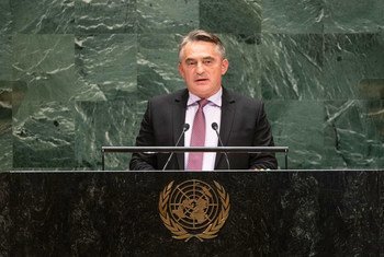 Željko Komšić, Chairman of the Presidency of Bosnia and Herzegovina, addresses the 74th session of the United Nations General Assembly’s General Debate. (24 September 2019)