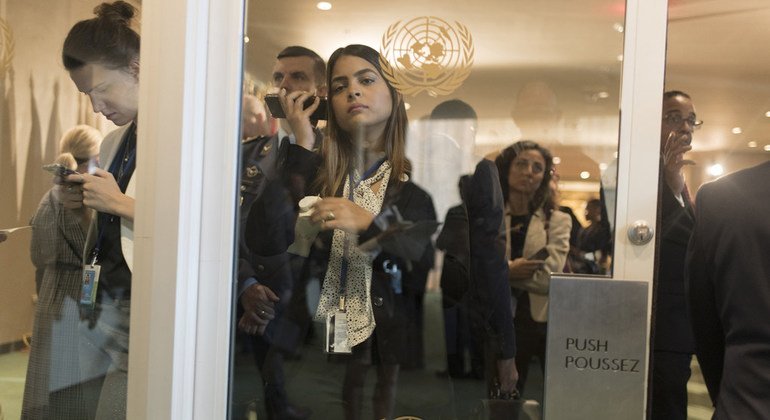 Durante esta semana, la libertad de movientos dentro del edificio de las Naciones Unidas está limitada, también para diplomáticos y funcionarios.
