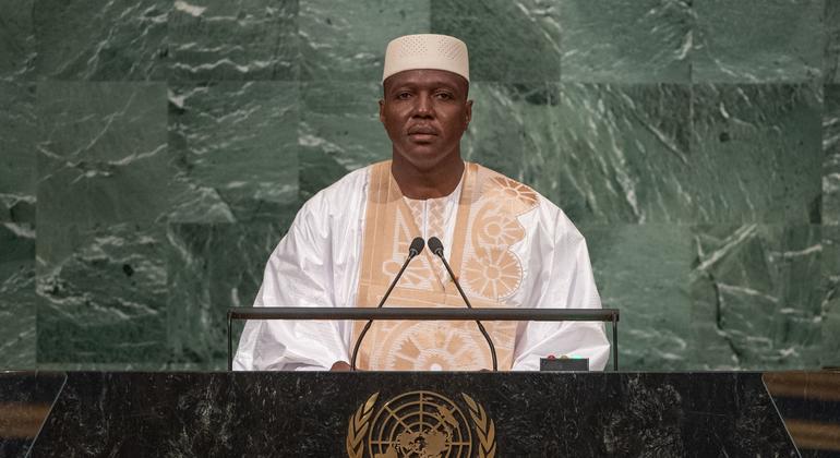 Abdoulaye Maïga, Acting Prime Minister of the Republic of Mali, addresses the general debate of the General Assembly’s seventy-seventh session.