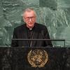 Cardinal Pietro Parolin, Secretary of State of the Holy See, addresses the general debate of the General Assembly’s seventy-seventh session.