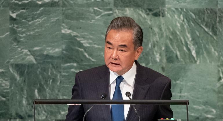 Foreign Minister Wang Yi of the People’s Republic of China addresses the general debate of the General Assembly’s seventy-seventh session.