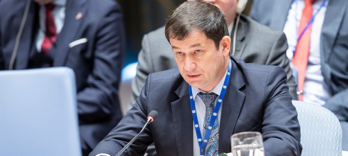 俄罗斯常驻联合国副代表波利扬斯基。