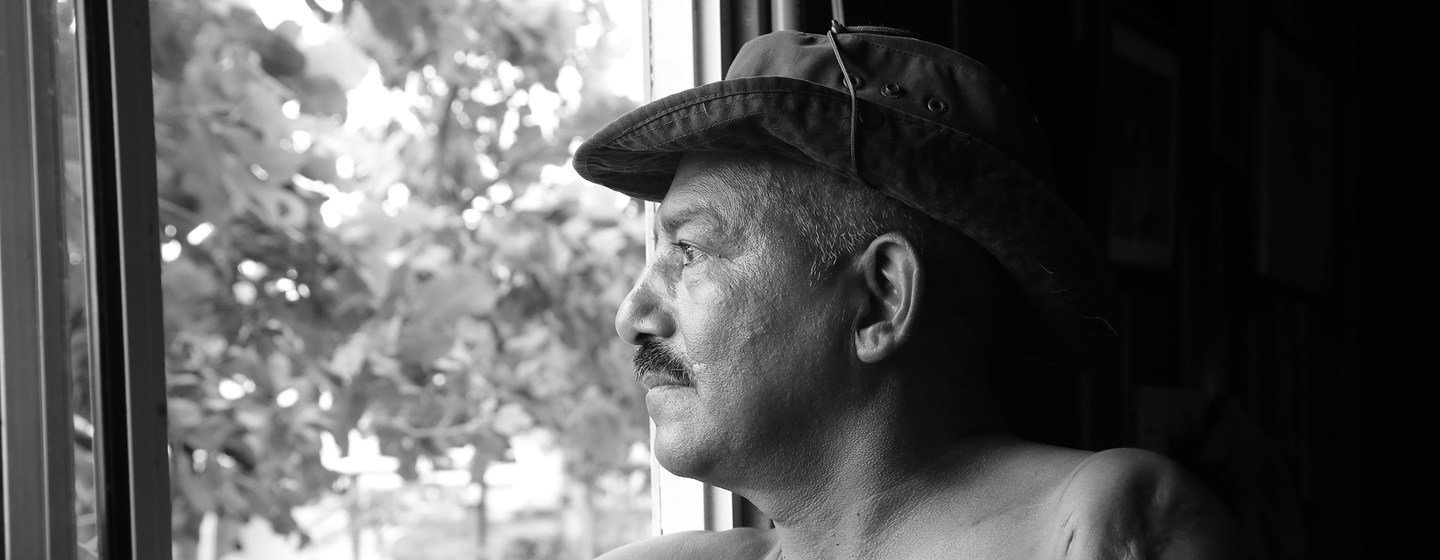 Tobías Polanco, ex combatiente y habitante del Espacio Territorial de Capacitación y Reincorporación (ETCR) de Tierra Grata, en Manaure, un municipio colombiano ubicado en el Departamento de Cesar.
