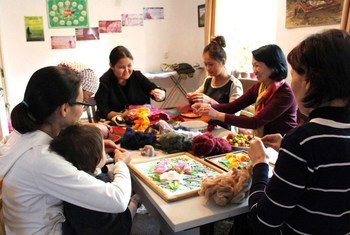 Women of Kyrgyzstan come to specialized centers in search of protection from domestic violence. 