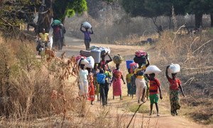 Refugees cross into Chad by foot from the Central African Republic (CAR). (file)