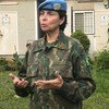 Comandante brasileira Carla Monteiro de Castro Araújo