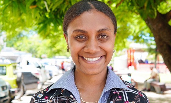 Georgiilla Worwor, a law student and community activist from Vanuatu.