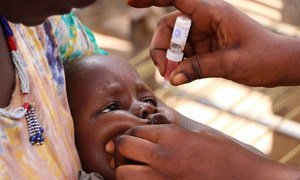 A vaccination campaign aims to reach over 2.8 million children with oral polio vaccines in South Sudan.