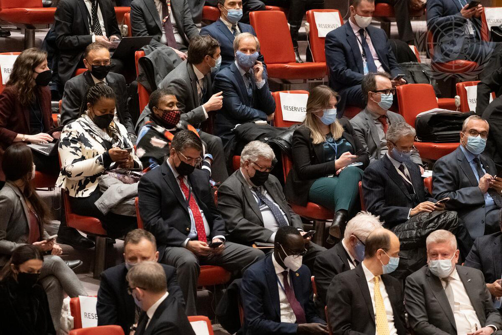 Una panorámica de los diplomáticos que atienden la reunión del Consejo de Seguridad sobre la situación en Ucrania.