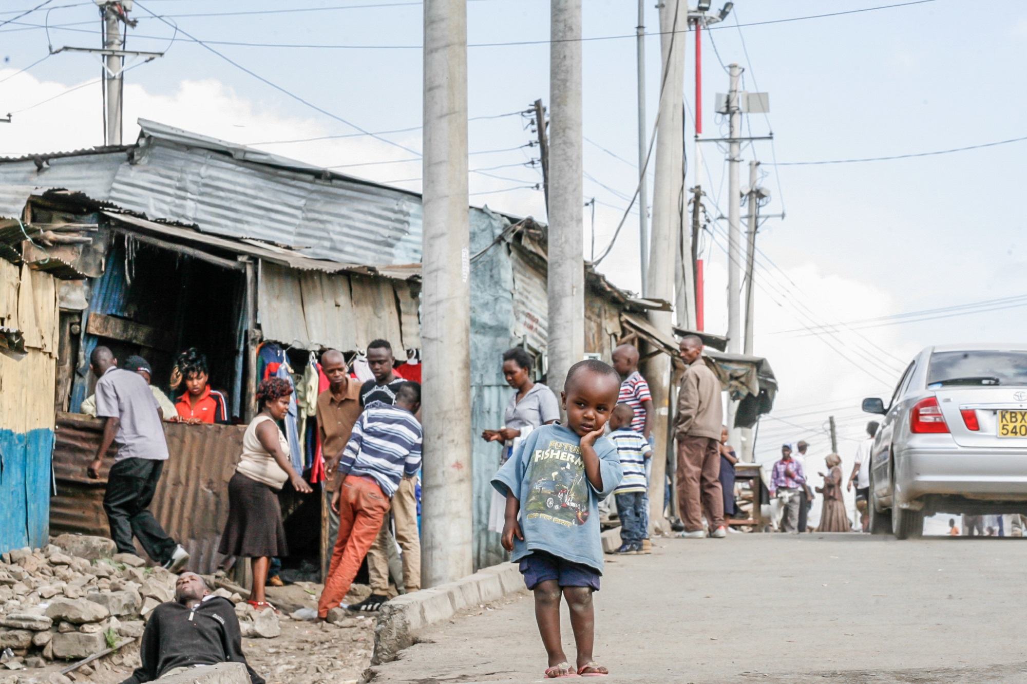 肯尼亚首都内罗毕的马塞里（Mathare）贫民窟，2016年。