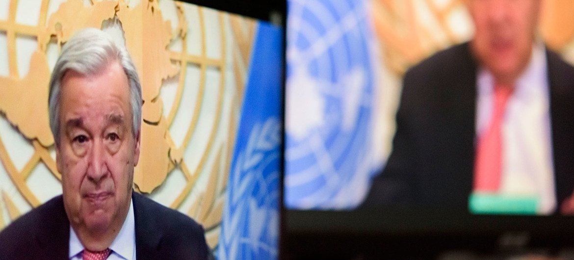 Para António Guterres, educação e tecnologia digital estão entre os investimentos mais importantes.