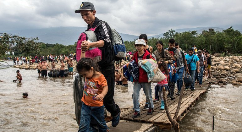 Venezuelans cross over the border into Colombia in search of security or a better life abroad.