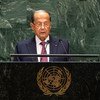 Michel Aoun, President of the Lebanese Republic, addresses the 74th session of the United Nations General Assembly’s General Debate. (25 September 2019)