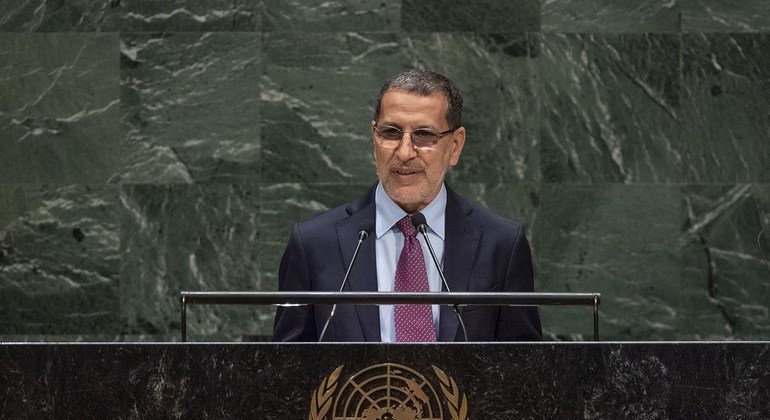 Le Chef du gouvernement du Maroc, Saad-Eddine El Othmani, au débat général de l'Assemblée générale des Nations Unies.