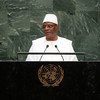 Ibrahim Boubacar Keita discursando na Semana de Alto Nível da Assembleia Geral em 2019