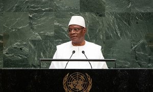 Ibrahim Boubacar Keïta, Président de la République du Mali, s’exprime lors du débat général de la 74ème session de l’Assemblée générale.