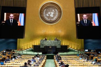 Премьер-министр Армении Никол Пашинян обратился к Генеральной Ассамблее ООН