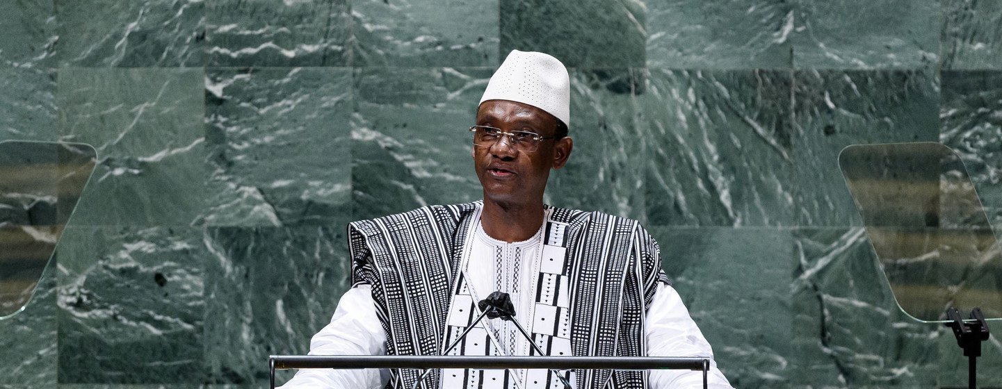 Prime Minister Choguel Kokalla Maïga of the Republic of Mali, addresses the general debate of the UN General Assembly’s 76th session.