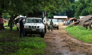 UN peacekeepers in the Central African Republic patrol Ouham-Pendé in the northwest of the country.  