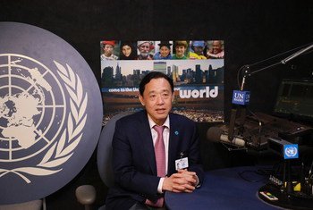 粮农组织总干事屈冬玉接受联合国新闻专访。