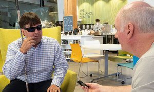 Mike Hess, the founder of the US-based Blind Institute for Technology, is interviewed by Kevin Cassidy, the Director of the ILO Office for the United States.