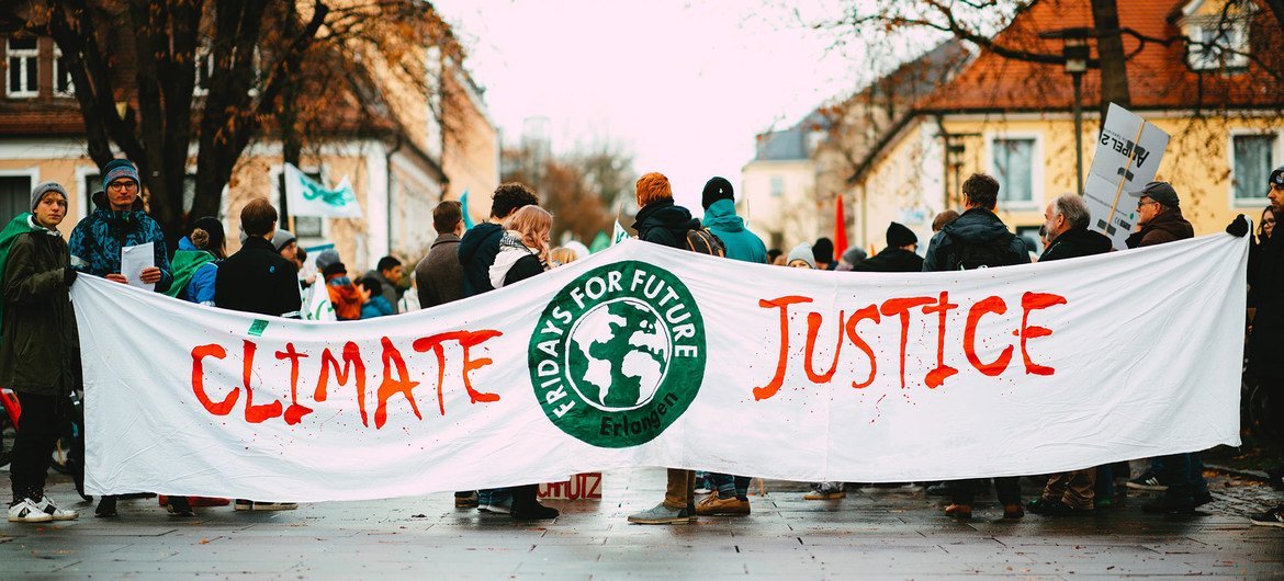 Una manifestación en Alemania para atajar el cambio climático.