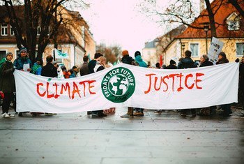 Una manifestación en Alemania para atajar el cambio climático.