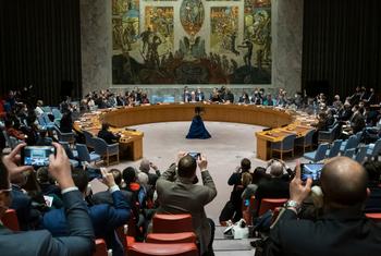 يتم نقض مشروع قرار بشأن النزاع في أوكرانيا في مجلس الأمن.