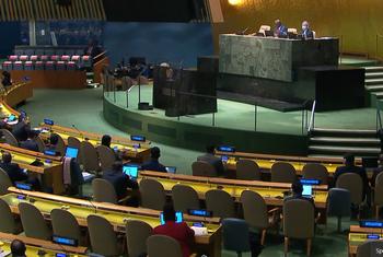 تبنت الدورة السادسة والسبعون للجمعية العامة للأمم المتحدة بدون تصويت قرارا يقضي بأن تجتمع الجمعية العامة كلما استخدم حق النقض في مجلس الأمن.