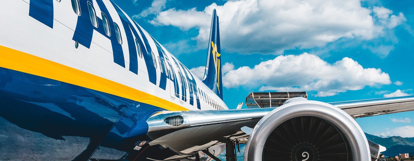 A Ryanair plane at an airport in Italy. (file)