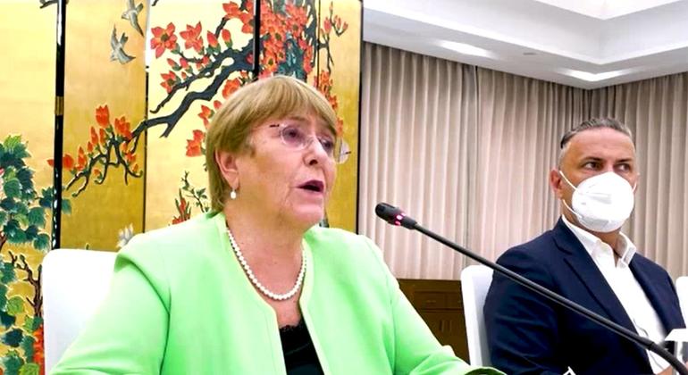 Alta-comissária Michelle Bachelet passou a semana na China. 