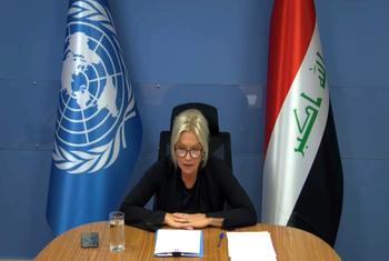 Jeanine Hennis-Plasschaert, Special Representative of the UN Secretary-General for Iraq, addressing the Security Council on Tuesday 26 July 2022.