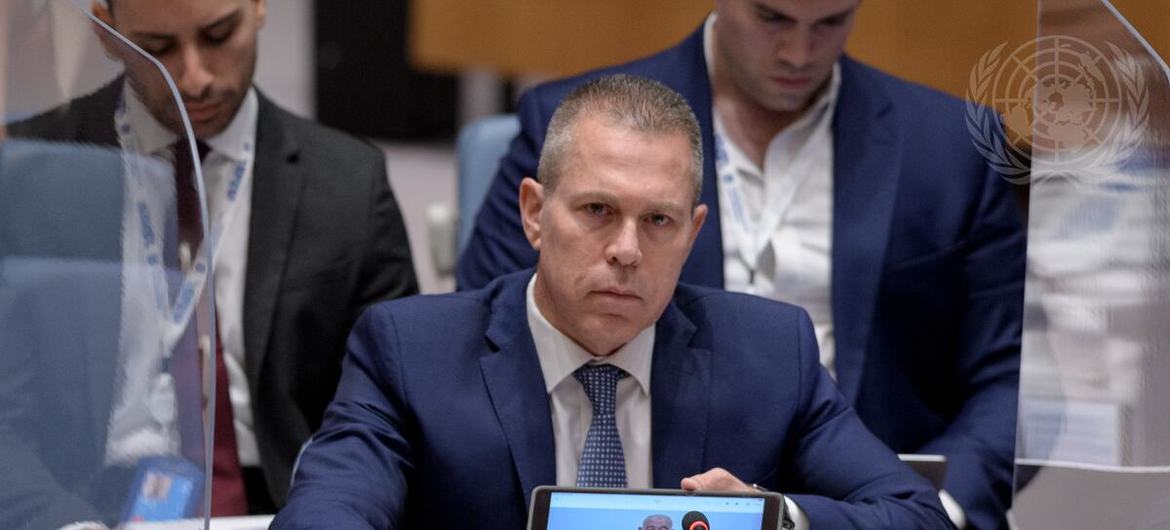 المندوب الإسرائيلي الدائم لدى الأمم المتحدة، غلعاد إردان.