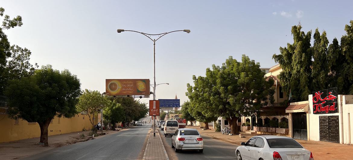 أحد شوارع العاصمة السودانية الخرطوم.
