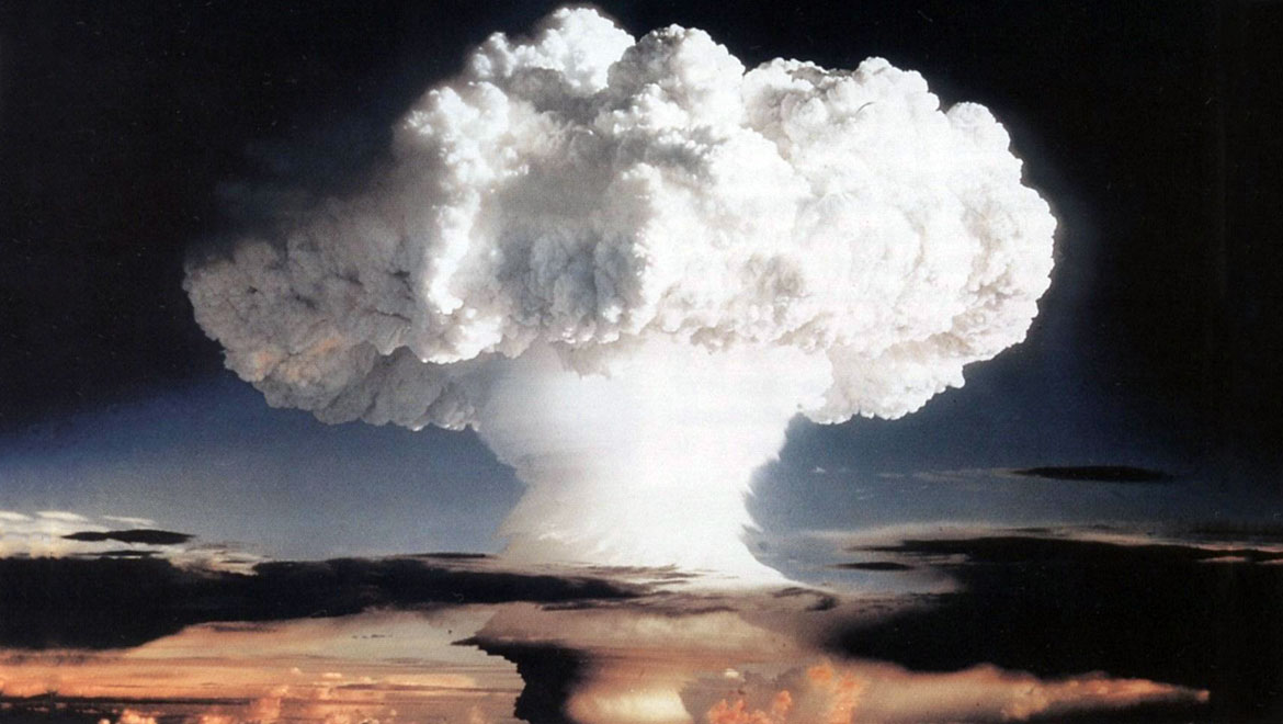A nuclear test was conducted by the United States at Enewetak atoll in the North Pacific Ocean in November 1952.